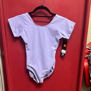 Lavender Kids short sleeve leotard